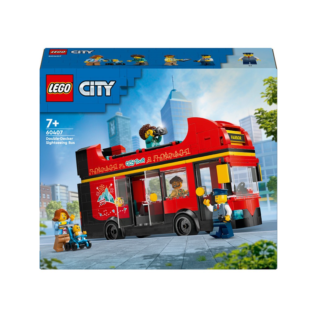 LEGO City 60407 Rød dobbeltdækker-turistbus