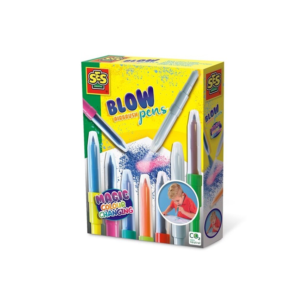 SES Creative Blow Airbrush Pens - Magic Colour Changing