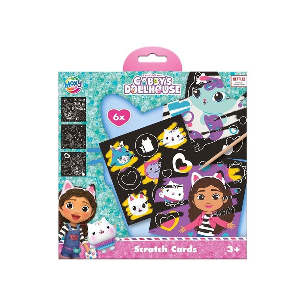 Creative Craft Group - Scratch Cards Gabby&apos;s Dollhouse Set 7pcs.