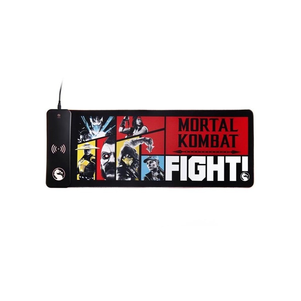 Numskull Mortal Kombat XL RGB Gaming Mat with 15W Wireless Charger