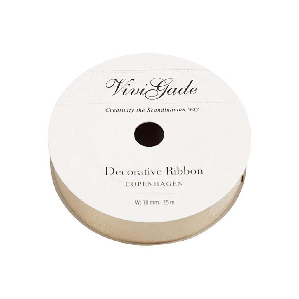Creativ Company - Gift ribbon Matt Gold 25m