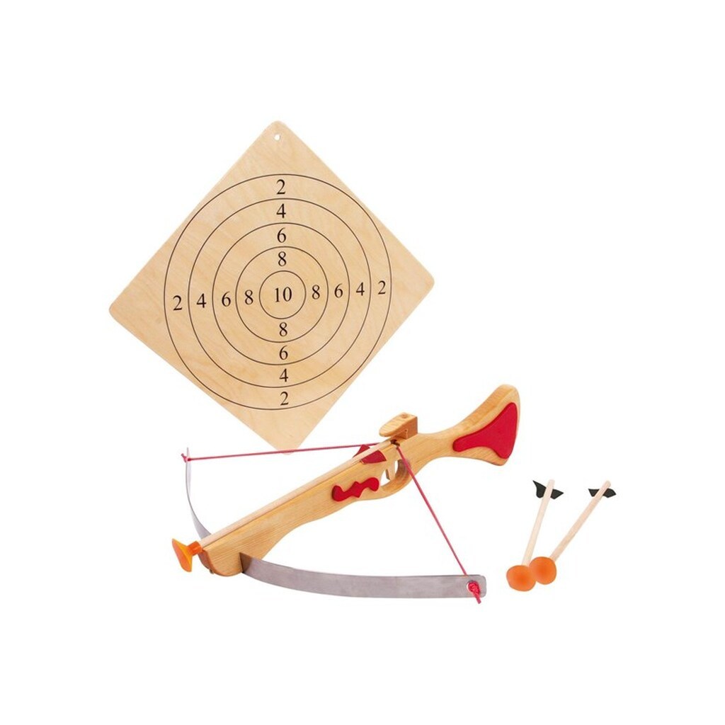 Small Foot - Wooden Sports Crossbow with Target Board 4 pcs.