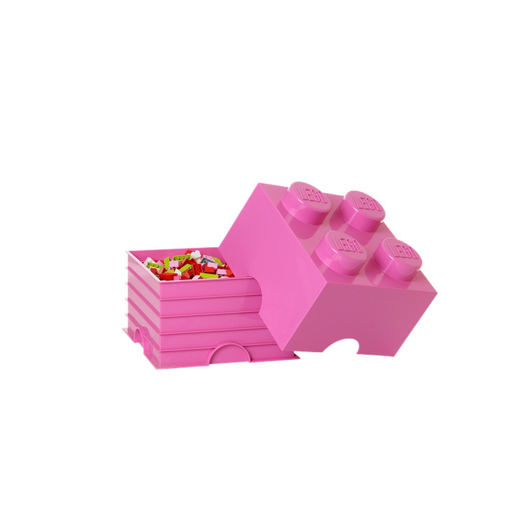 LEGO opbevaringskasse 4, pink