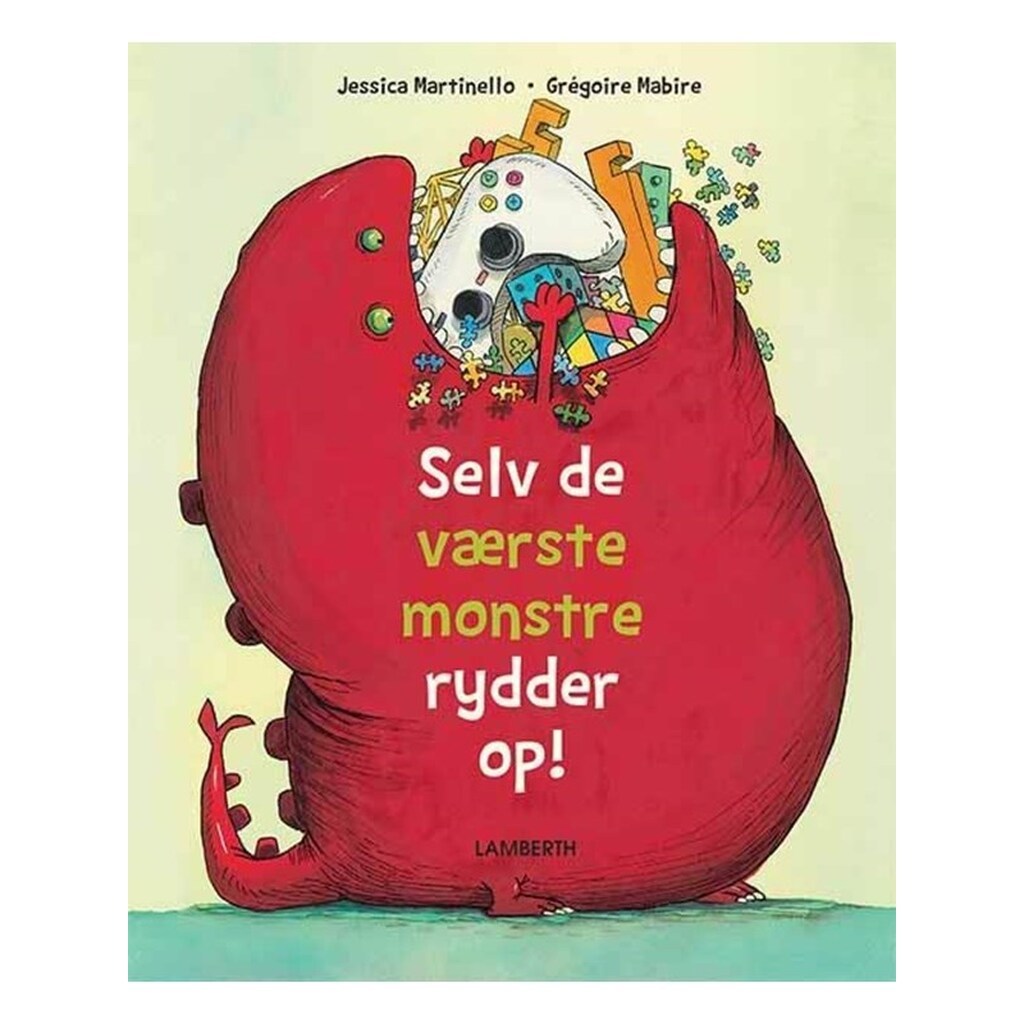 Selv de værste monstre rydder op! - Børnebog - Hardcover