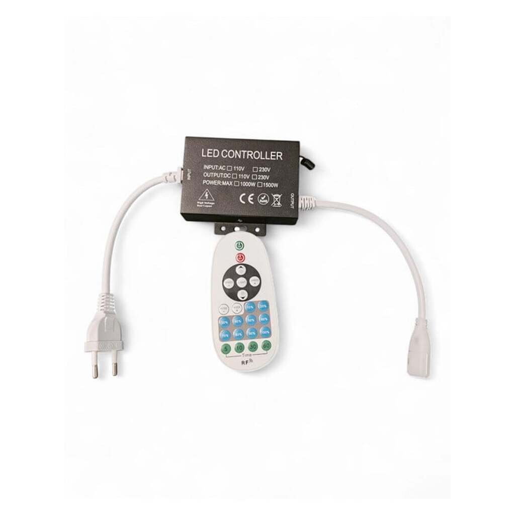 Light Solutions Fjernbetjent Lysdæmper til HiluX HighPower SMD LED Strip - 230V