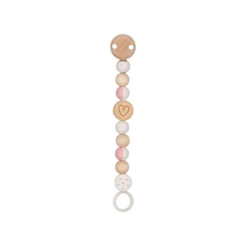 Goki Wooden Pacifier Chain Heart