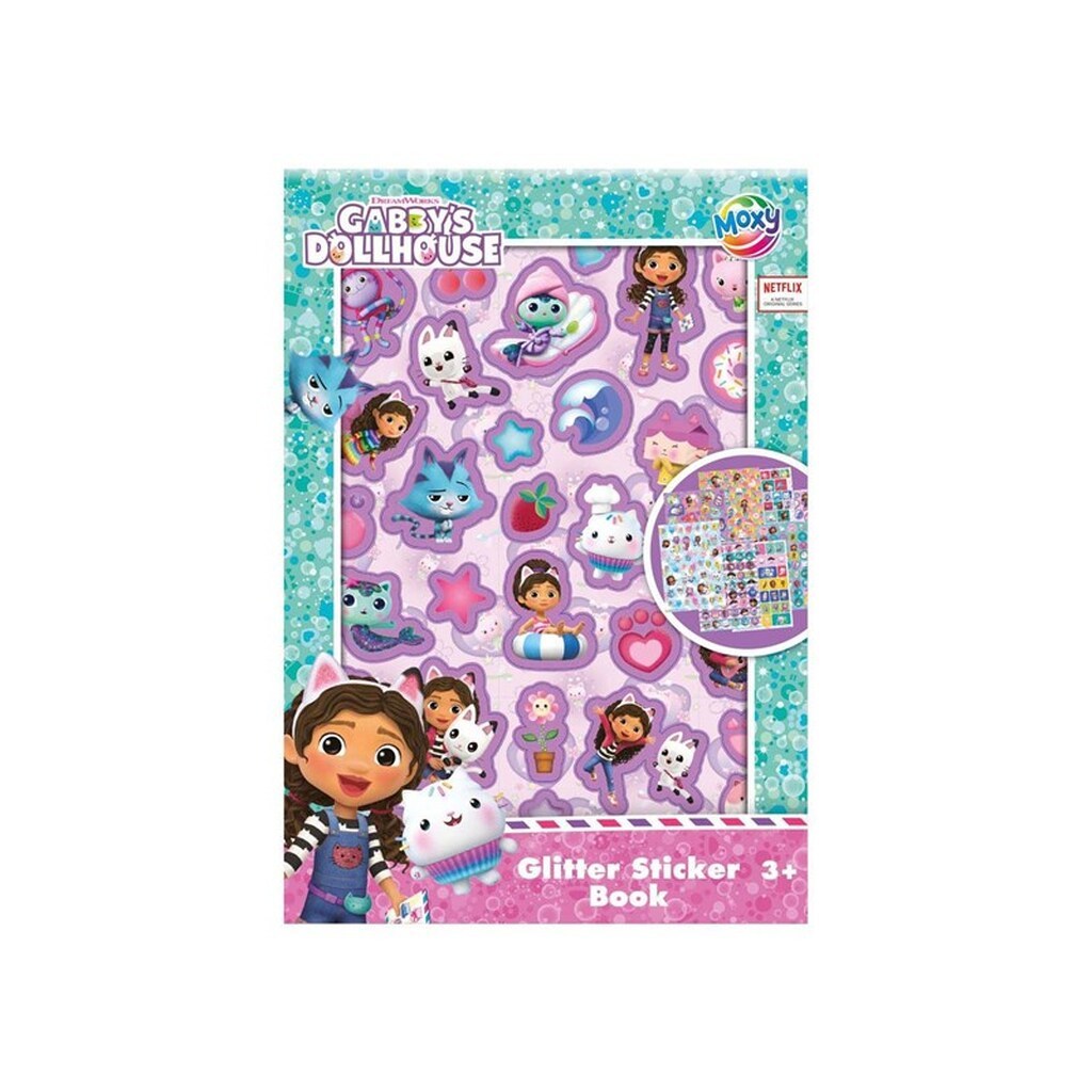Creative Craft Group - Glitter Sticker Book A5 - Gabby&apos;s Dollhouse