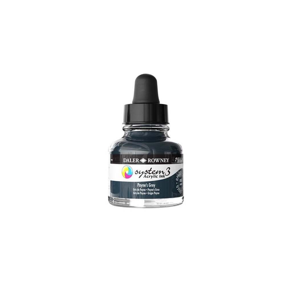 Daler-Rowney System3 Ink 29.5 ml Paynes Grey