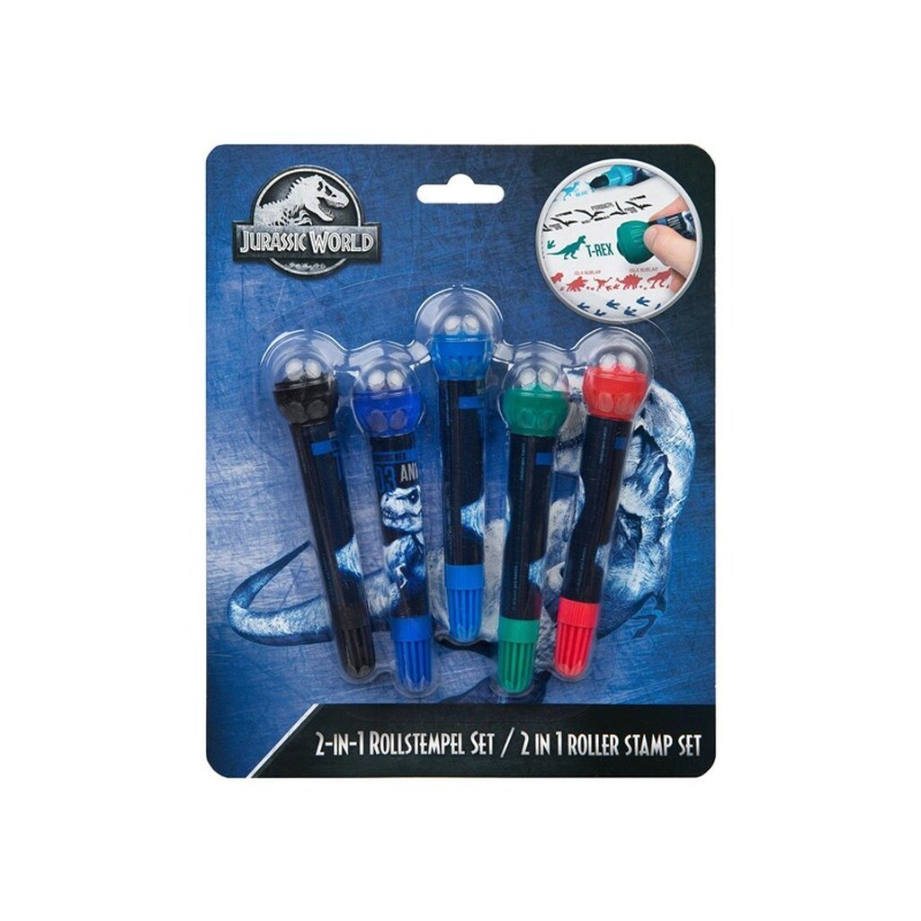 Jurassic World 2in1 Felt Pen and Stamp.
