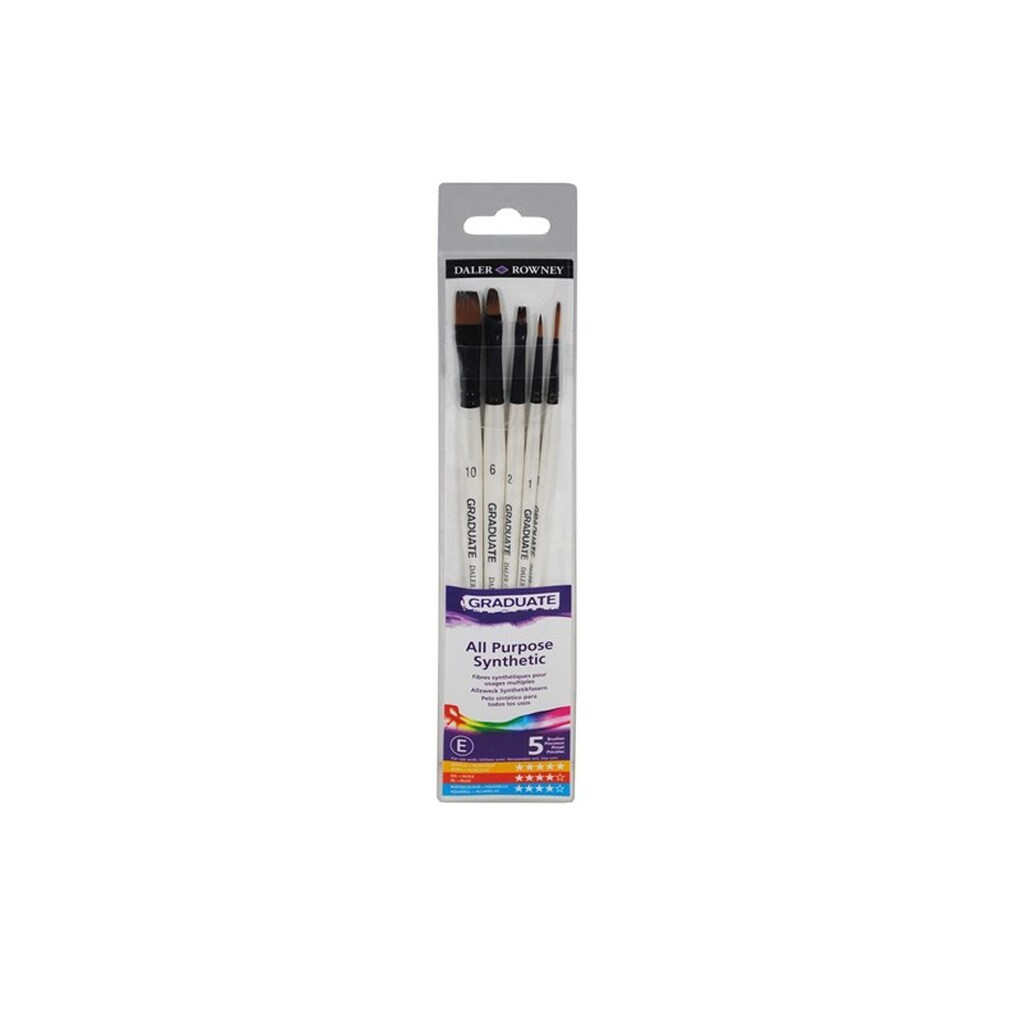 Daler-Rowney Graduate Synthetic Classic Set 5 pcs