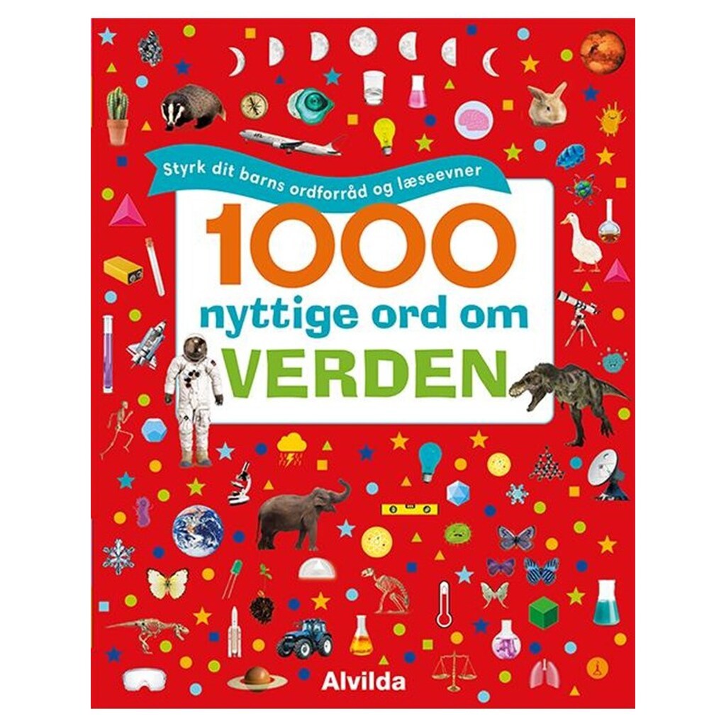 1000 nyttige ord om verden - Styrk dit barns ordfo - Børnebog - Hardcover