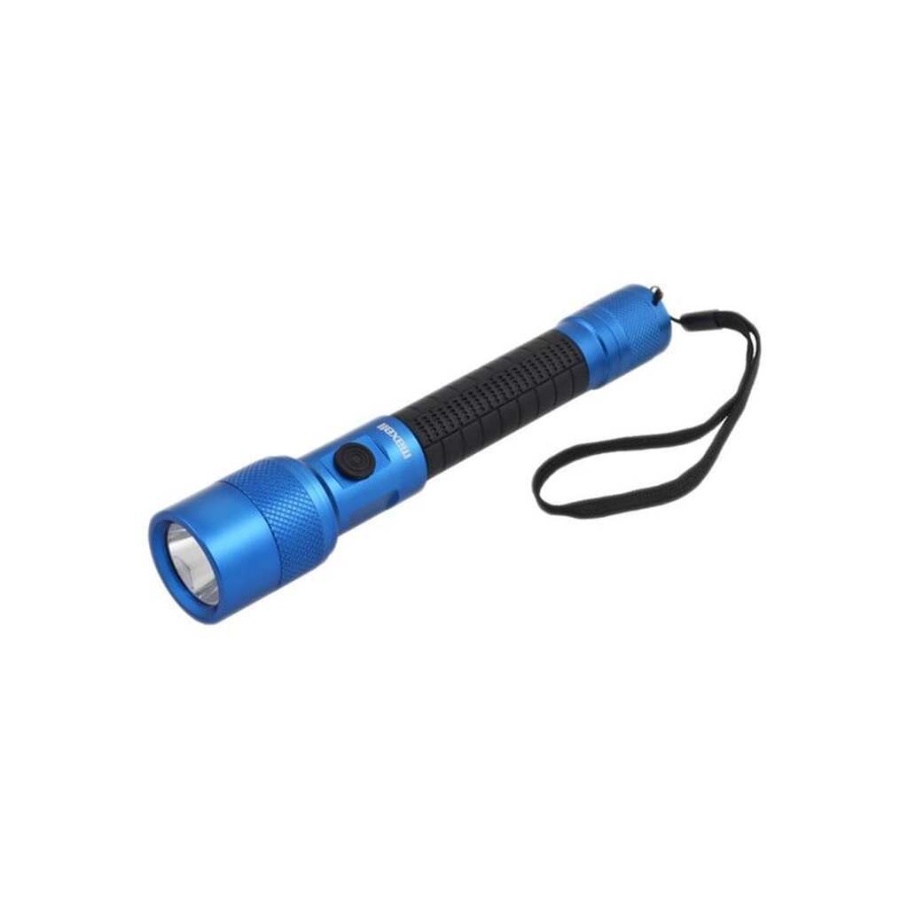 Maxell UV LED flashlight IP44 aluminum blue