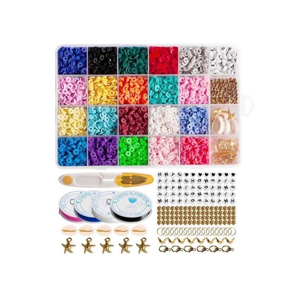 Pro Starter Smykkesæt - Heishi Perler - 2000 stk