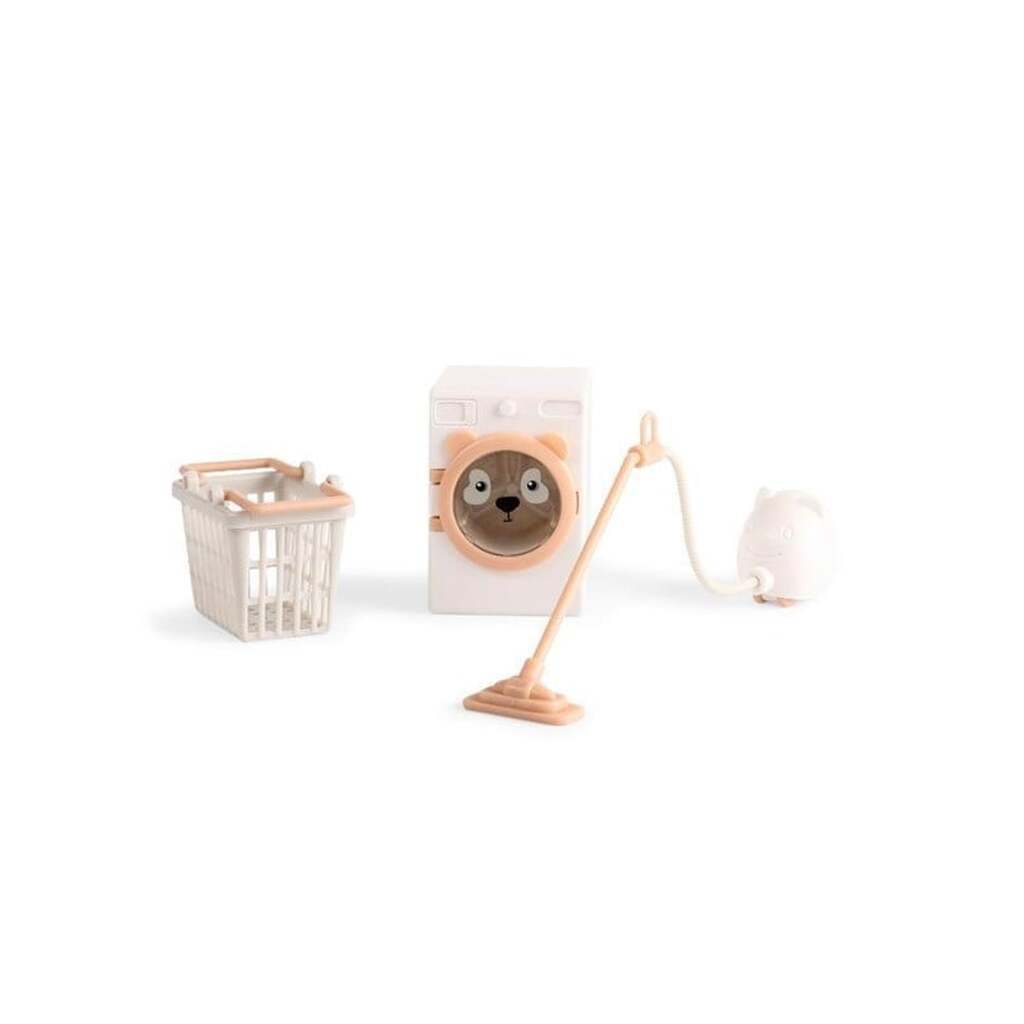 Lundby tøjvask m/støvsuger vaskemask &amp; kurv