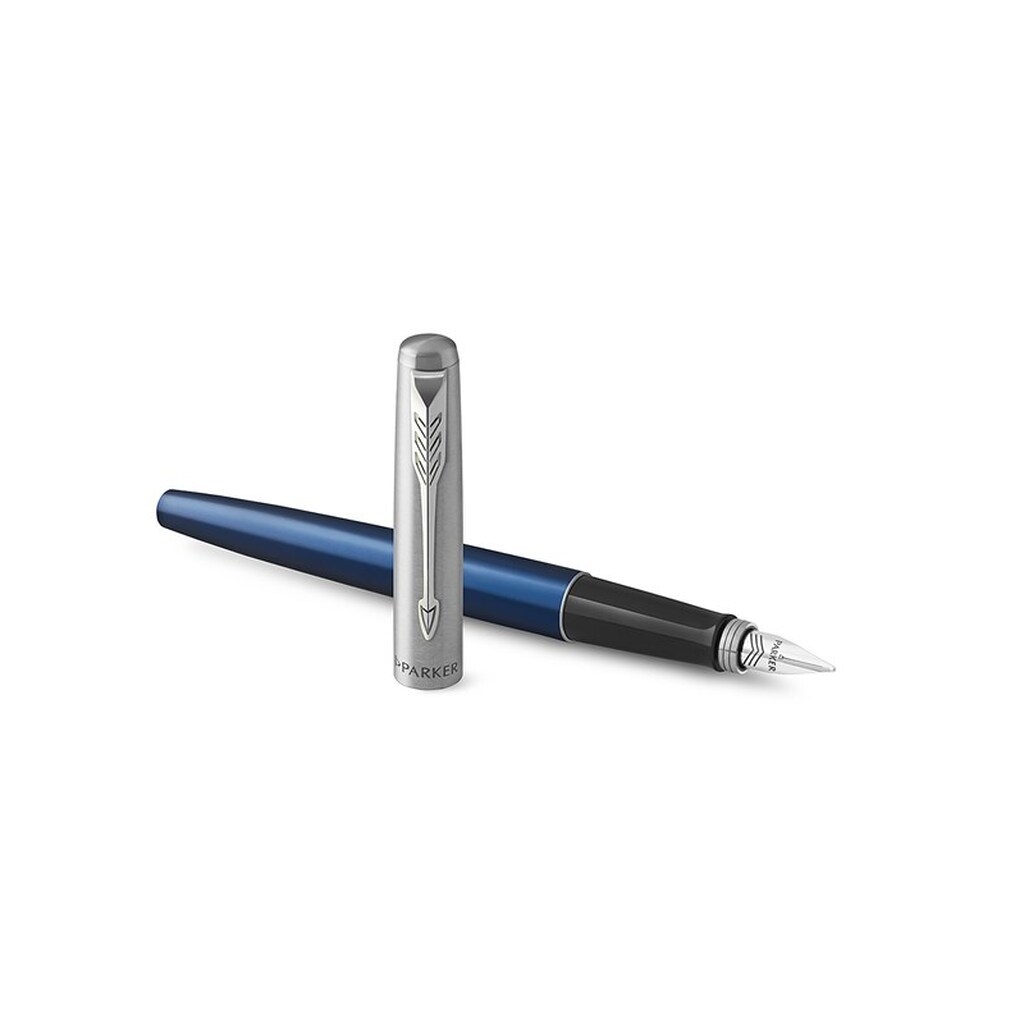 Parker Jotter-fyldepen | kongeblå | medium spids blå blæk | inkluderer gaveæske