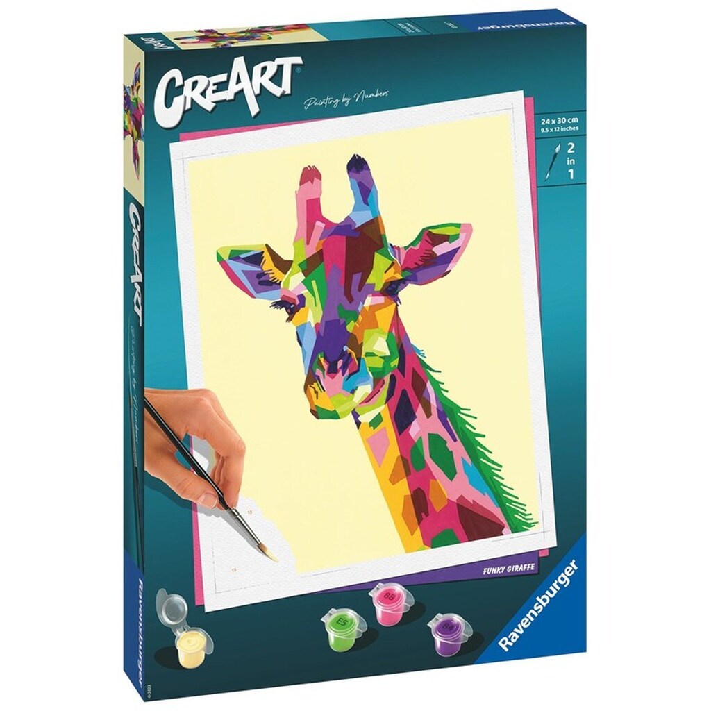 CreArt Paint by Numbers - Funky Giraffe