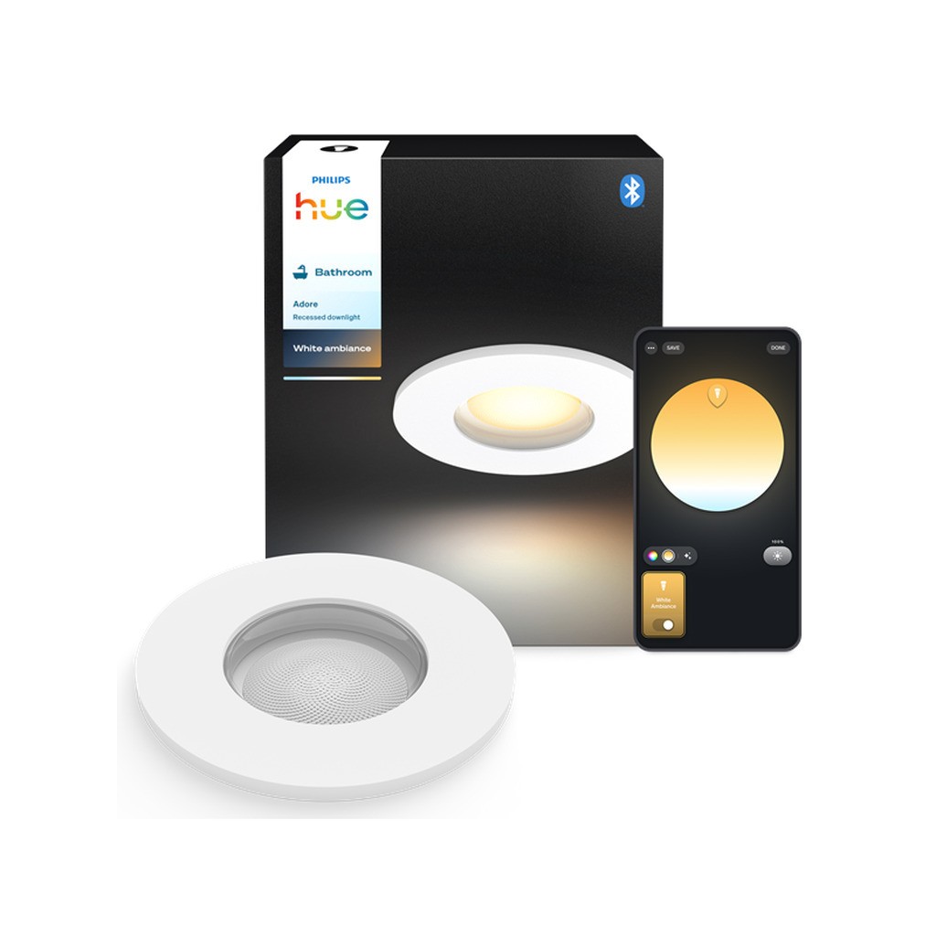 Philips Hue Adore indbygningsspot til badeværelse