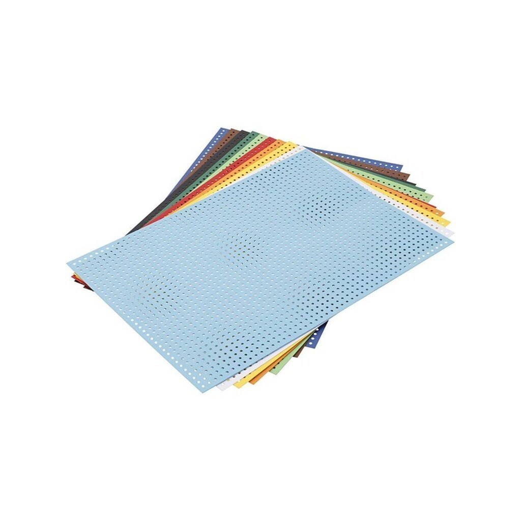 Creativ Company - Cross Stitch Cardboard Various Colors 10 Sheets