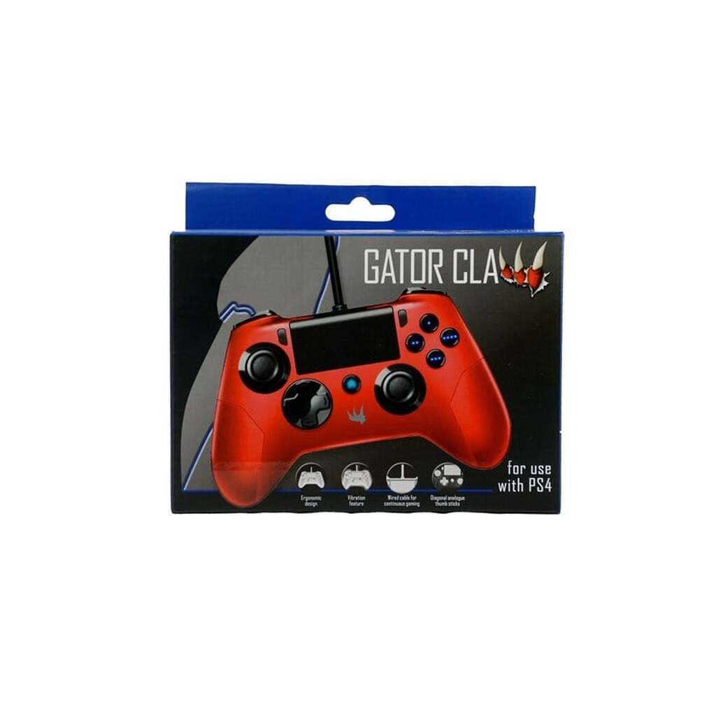 Orb Gator Claw - Red - Wired Controller - Sony PlayStation 4