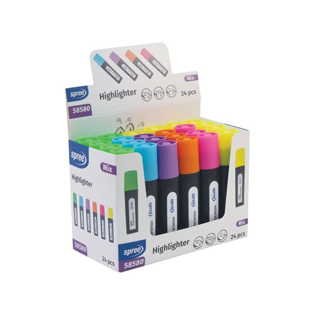 SPREE Overstregningspen display med 24 stk.