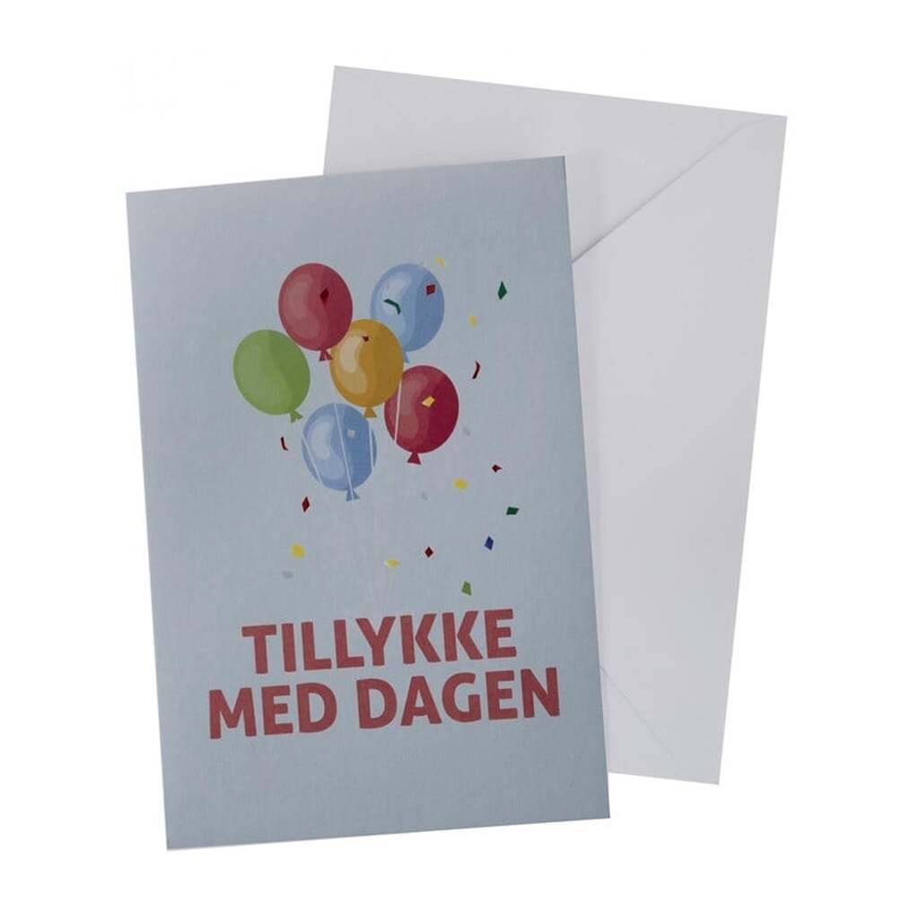 SCANSEASON Kort m. konvolut Balloner 11*17cm