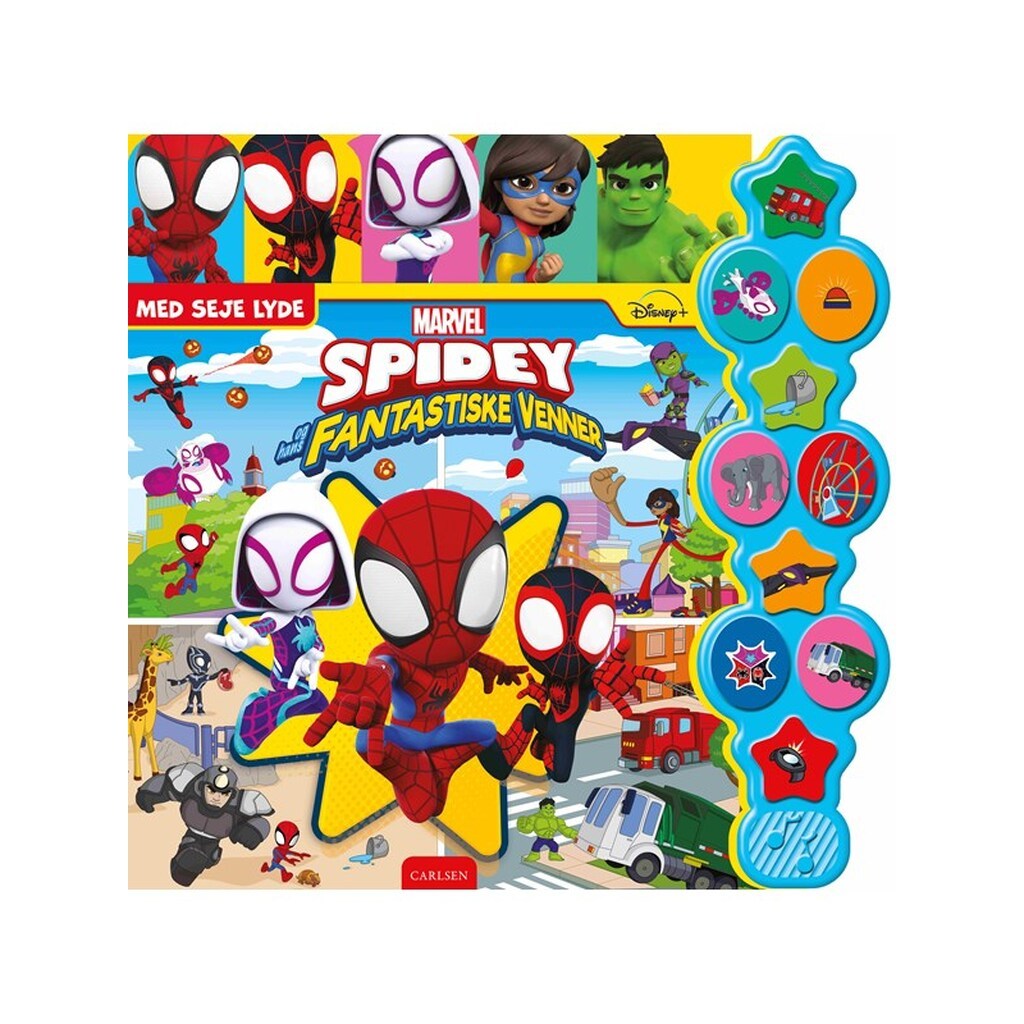 Spidey og hans fantastiske venner - Med 10 seje lyde - Børnebog - Papbog