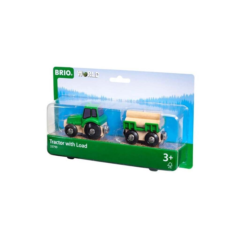 Brio 33799 Traktor m/vogn og tømmer
