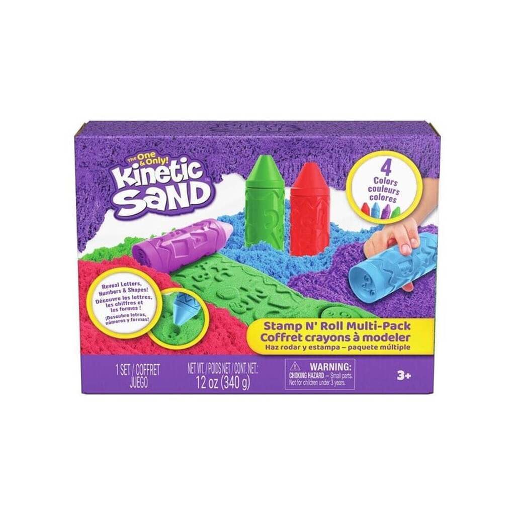 Kinetic Sand Stamp N' Roll Multipack