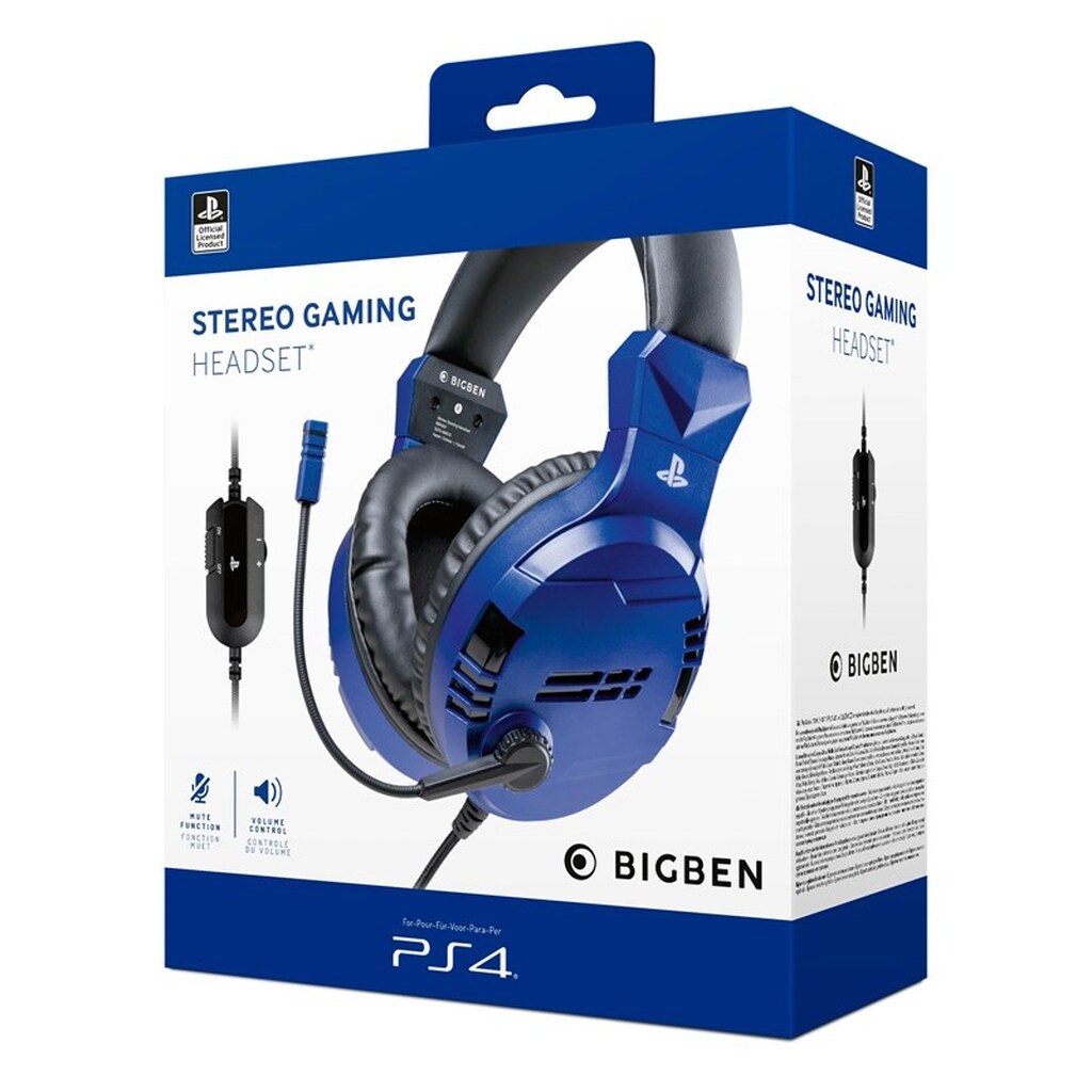 BigBen Interactive PS4/PS5 Gaming Headset V3 - Blue