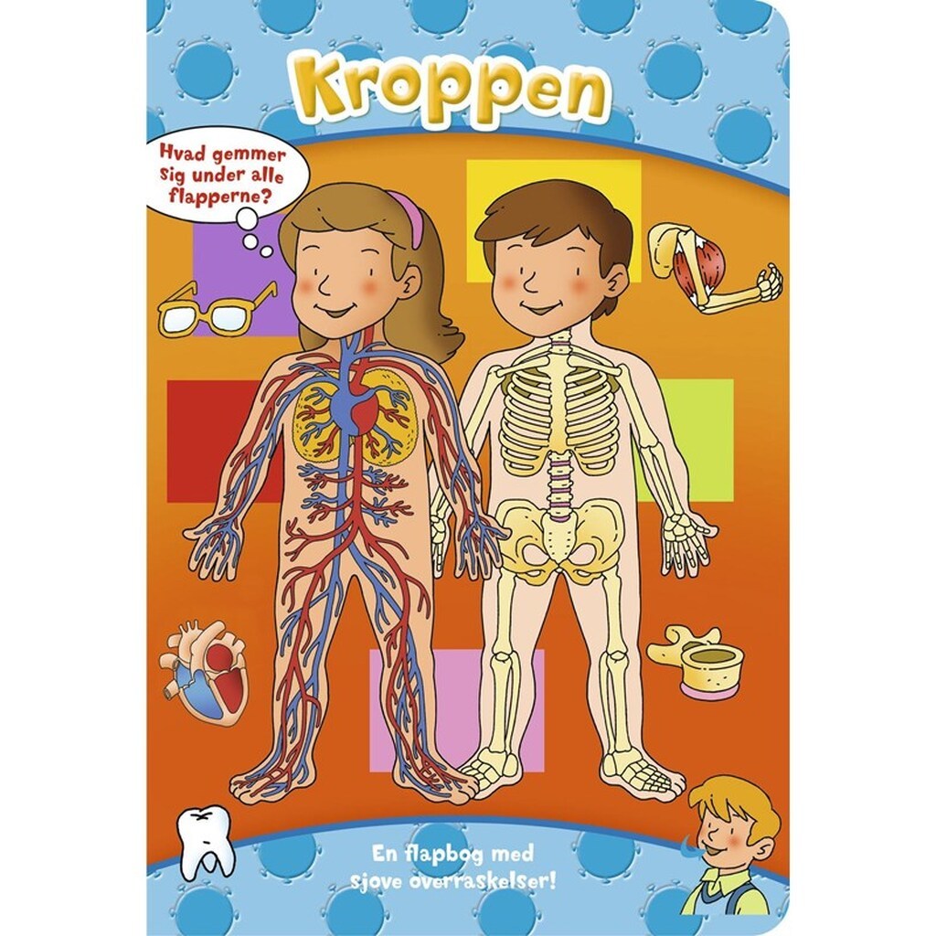 Den store flapbog: Kroppen - Børnebog - Hardcover