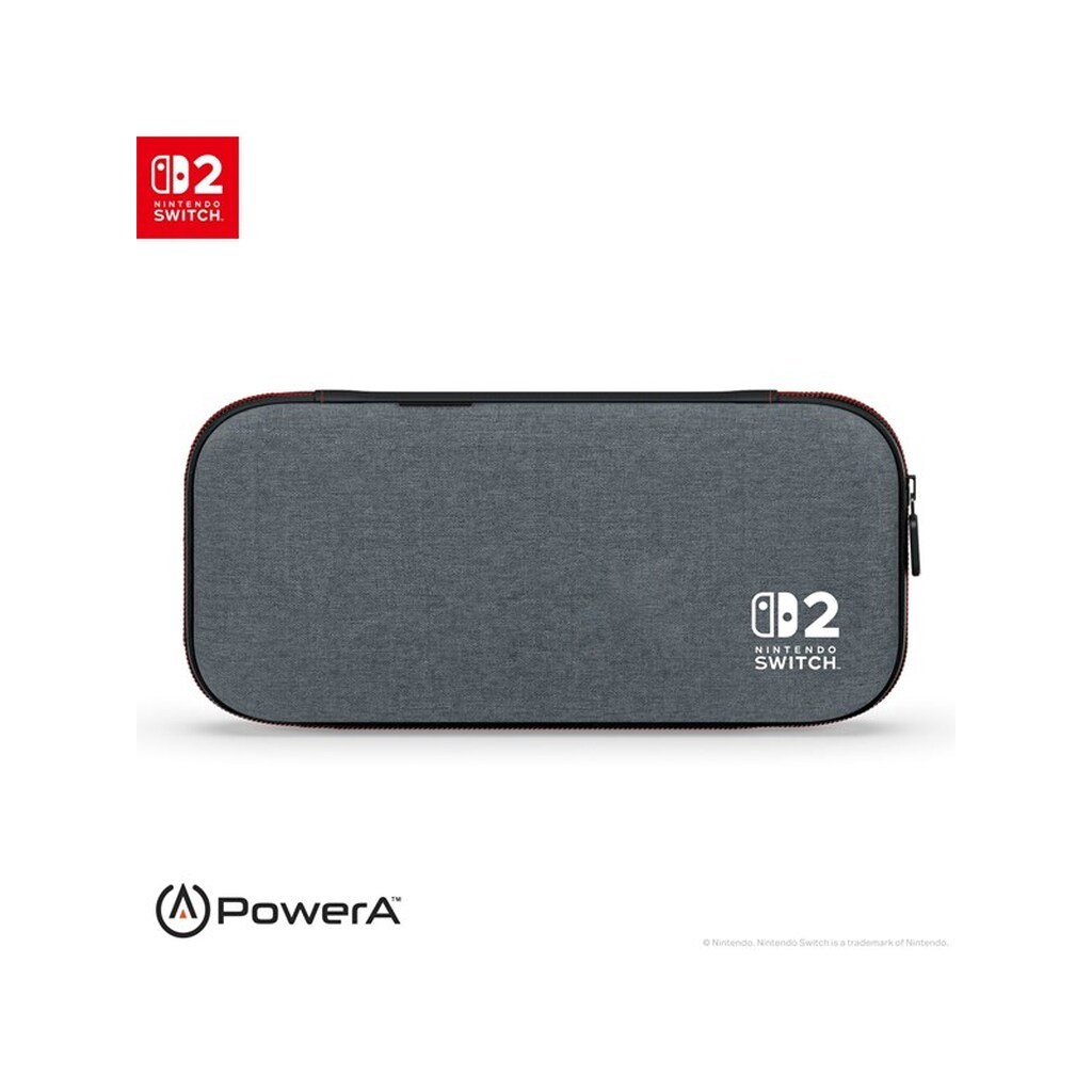 PowerA Slankt etui til Nintendo Switch 2 - Meleret mørkegråt