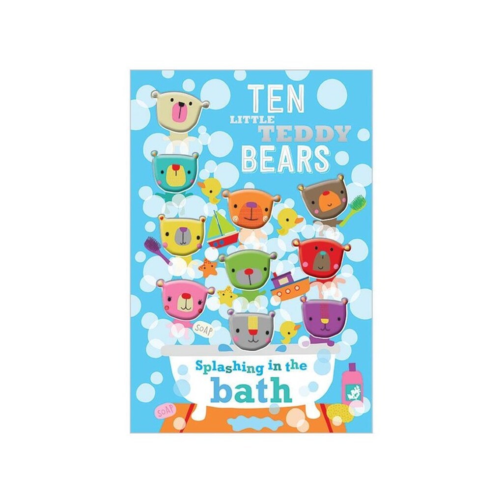 Rosie Greening - Ten Little Teddy Bears Splashing in the Bath (English) - Børnebog - Board books