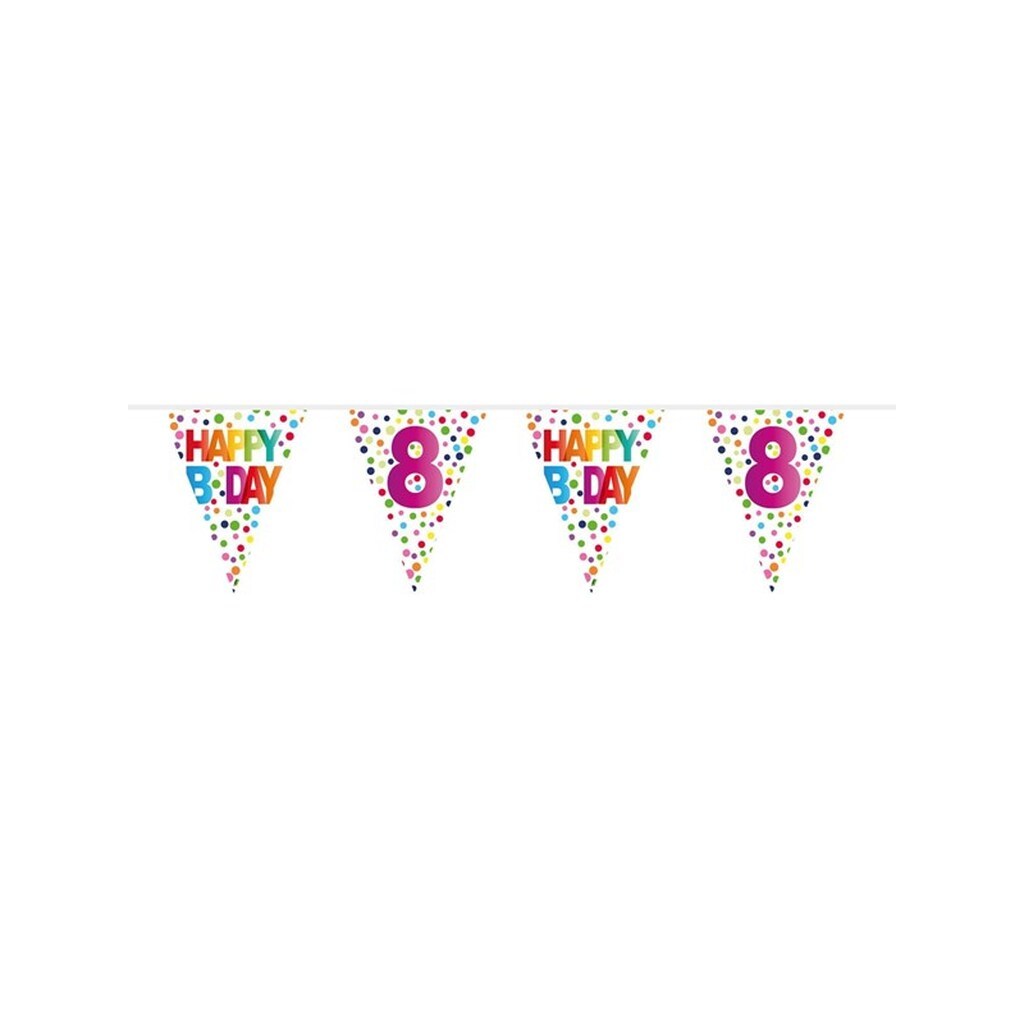 Folat BV - Flag line Confetti 8 years 10 meters.