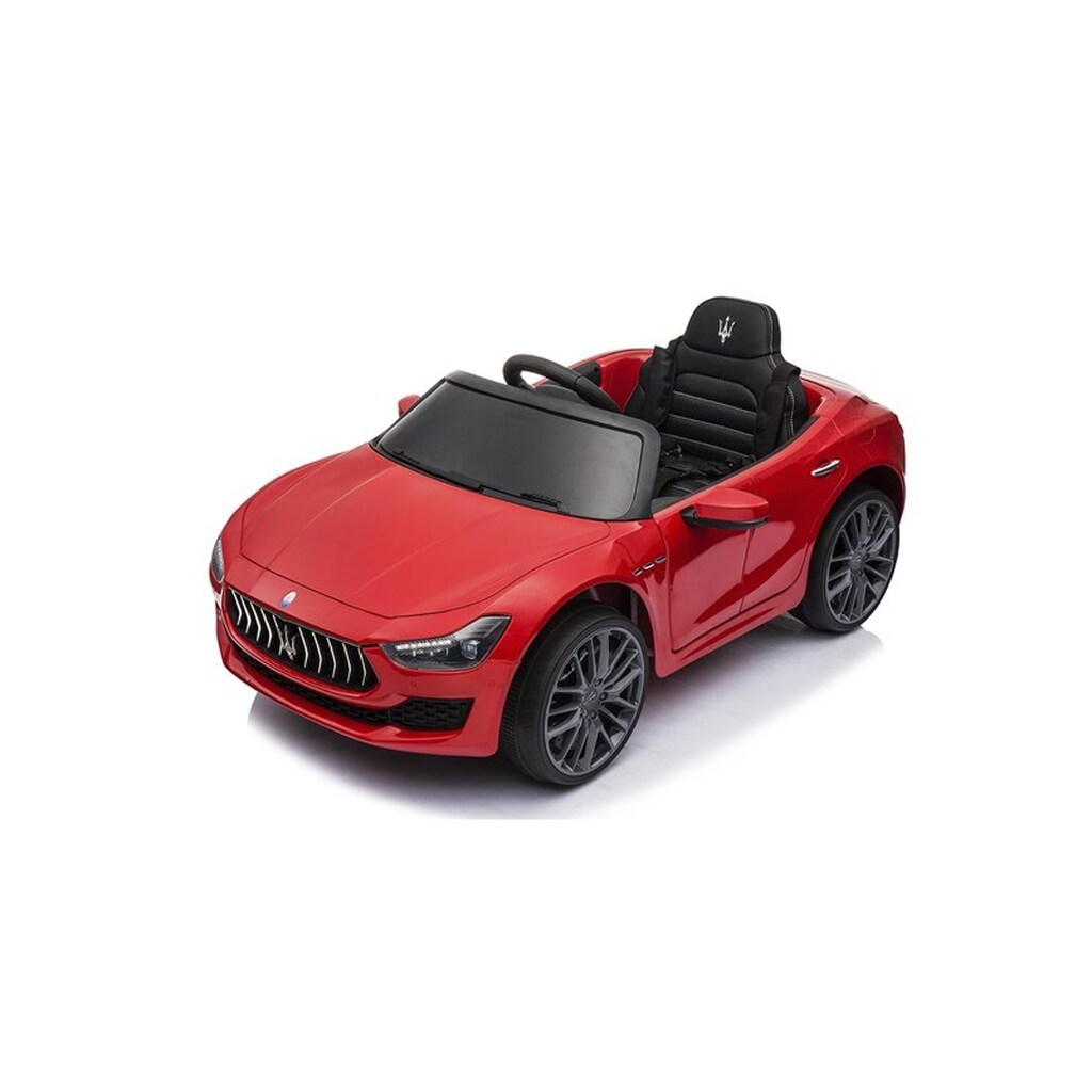 Nordic Play Elbil Maserati Ghibli, 12V med EVA-hjul og lædersæde