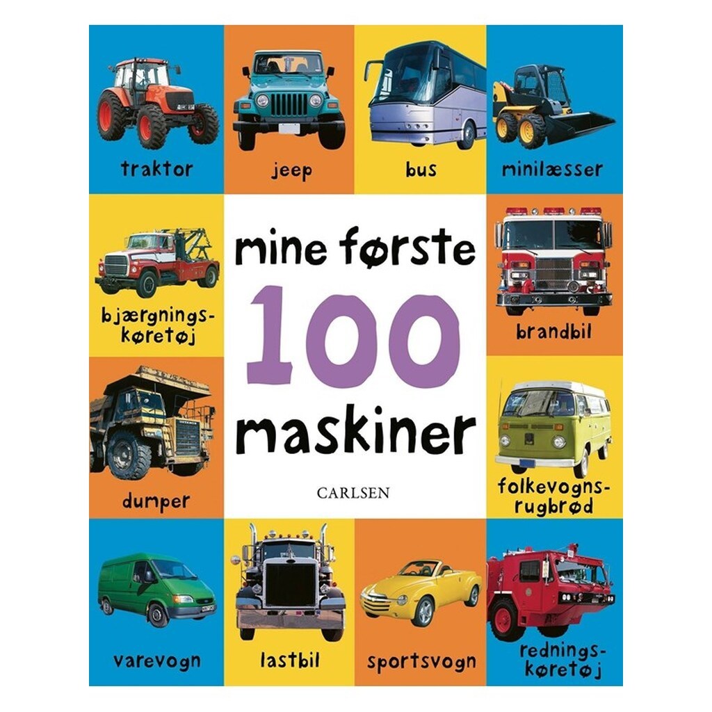Mine første 100 maskiner - Børnebog - Papbog