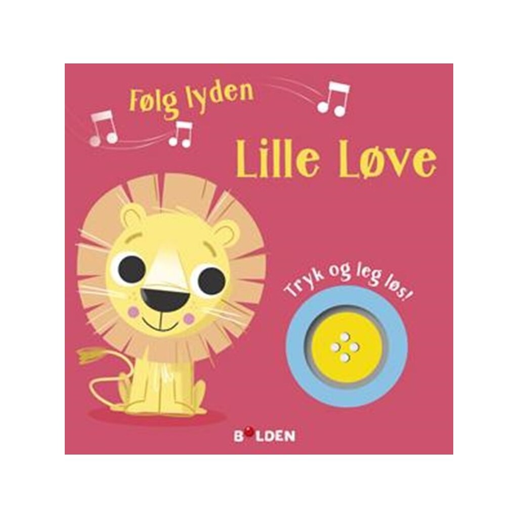 Følg lyden! Lille Løve - Børnebog - Hardcover