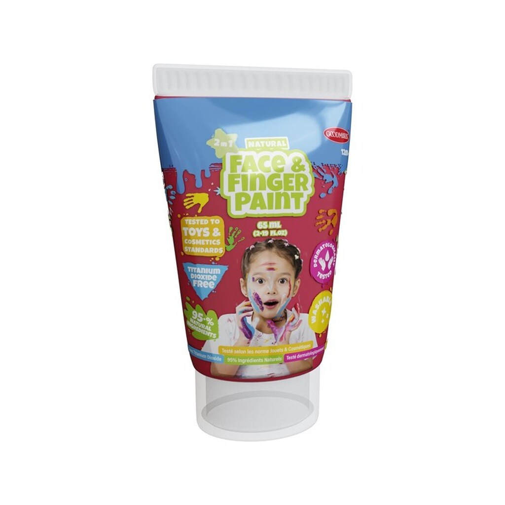 Boti Natural Face &amp; Fingerpaint Tube - Red 65ml