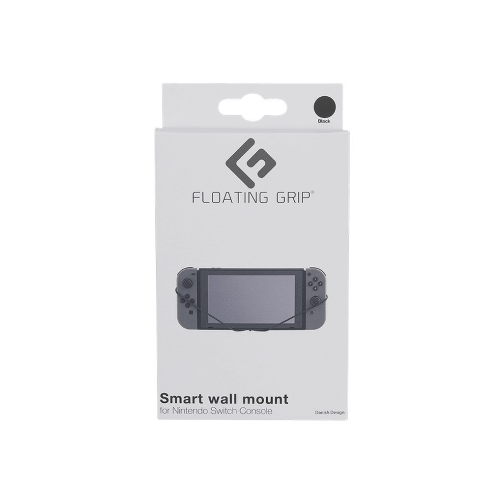Floating Grip Nintendo Switch Console Wall Mount - Black - Miscellaneous Tilbehør til spillekonsol - Nintendo Switch
