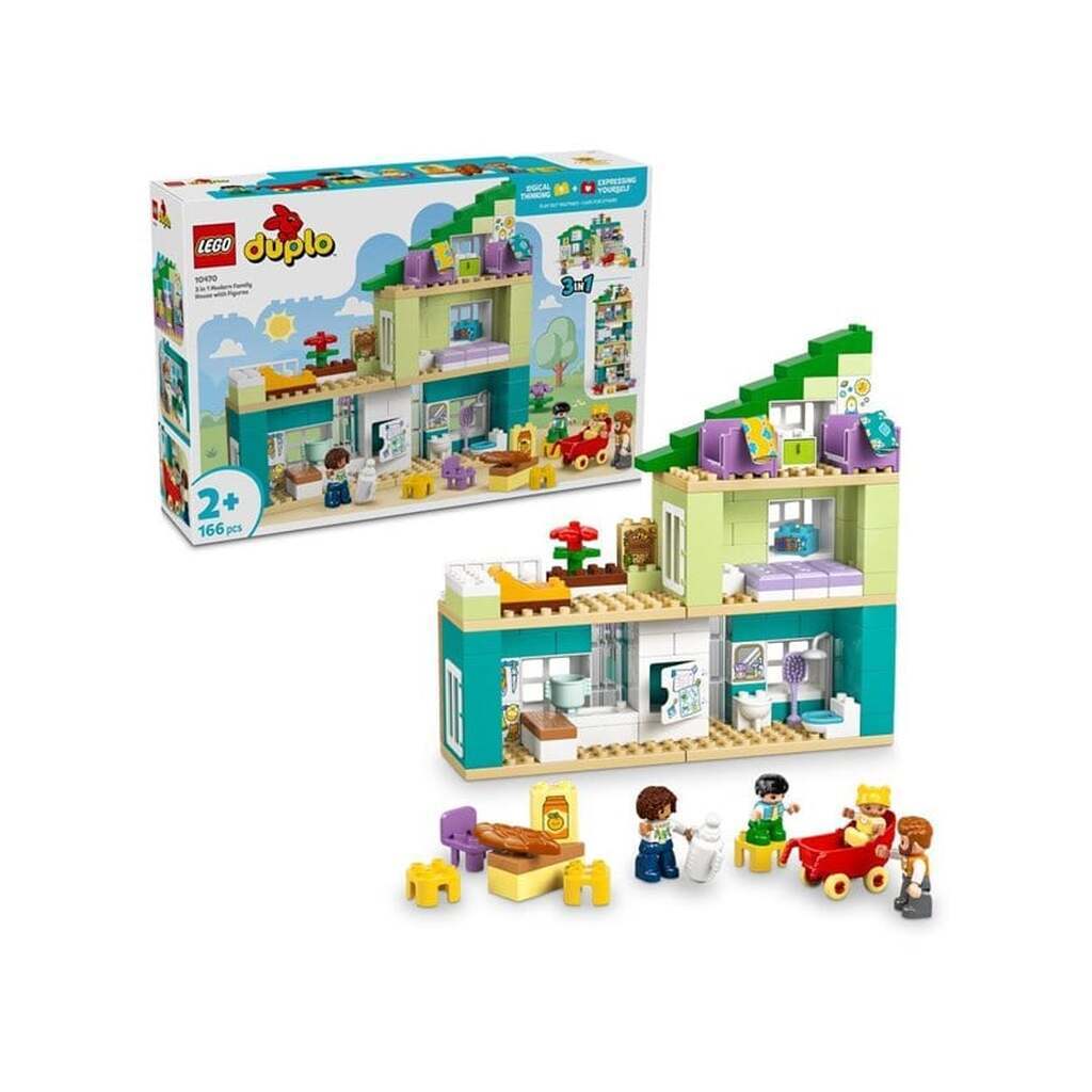 LEGO DUPLO 10470 3-i-1 Moderne familiehus med figurer