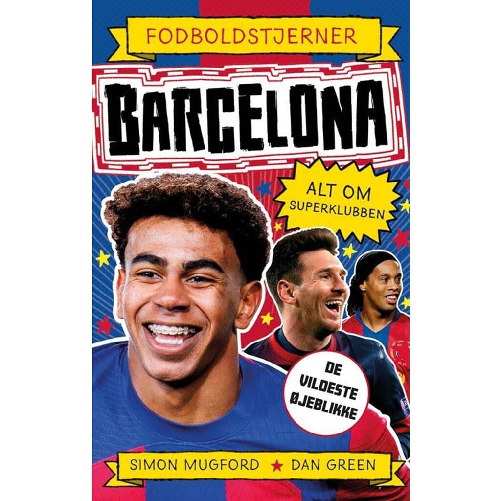 Fodboldstjerner - Barcelona - Alt om superklubben - Børnebog - Hardcover