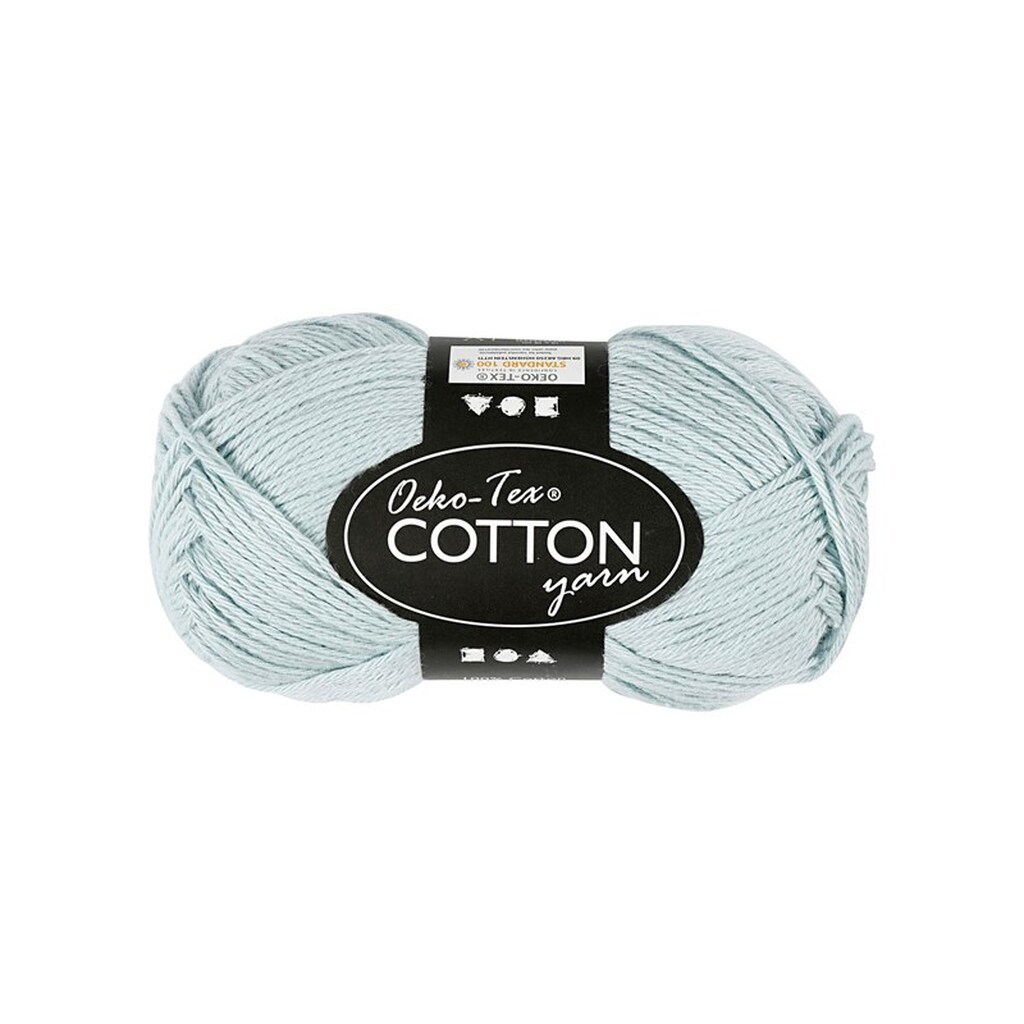 Creativ Company Cotton yarn Soft Blue 50gr 170m