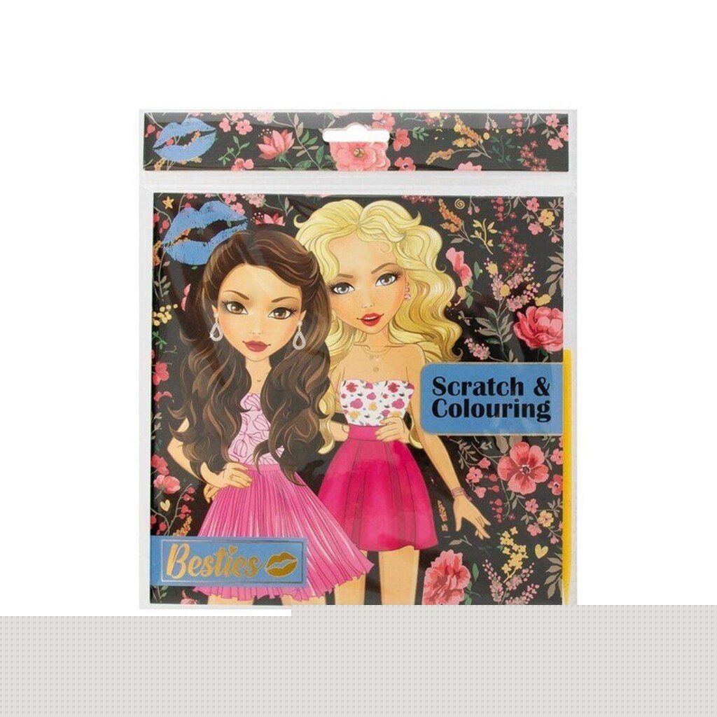 Besties BESTIES Scratch &amp; Colouring 12 s. 20x20