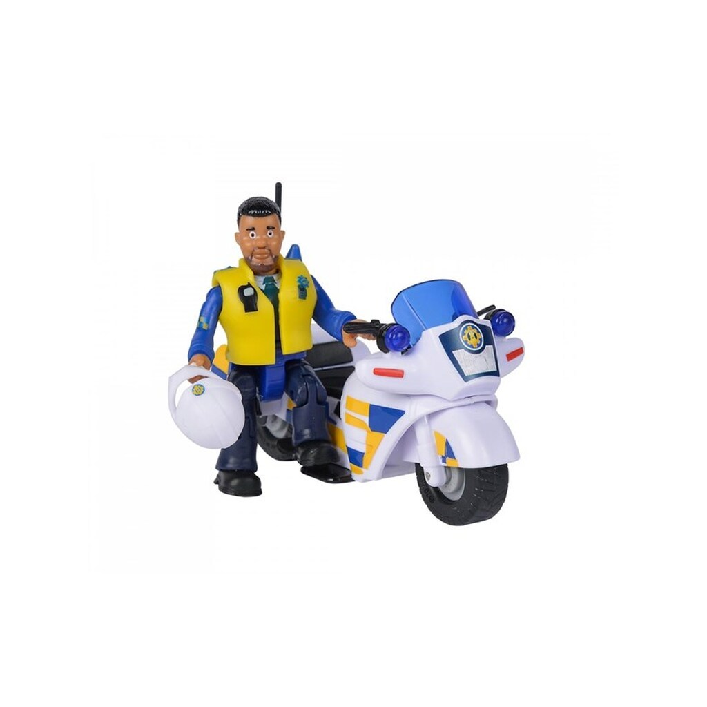 Simba Fireman Sam Police Motorbike incl. Figurine 7.5cm
