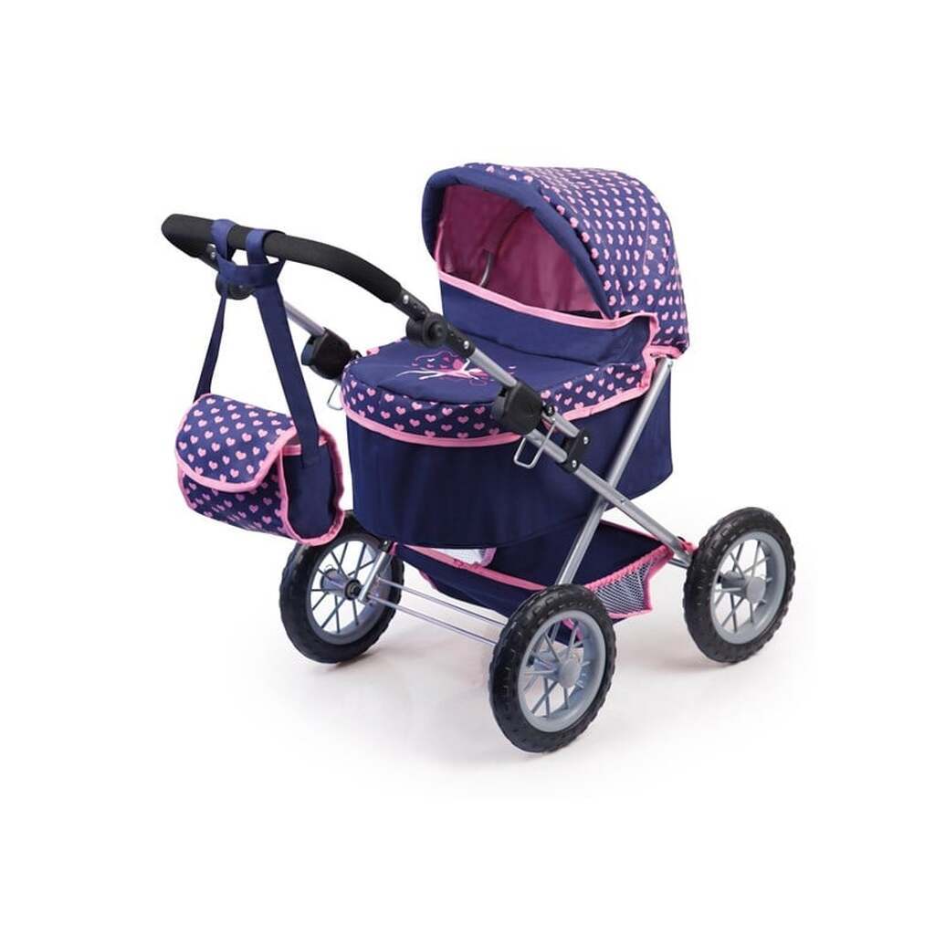 Bayer Design Doll&apos;s Pram Trendy - Navy (13052AA)
