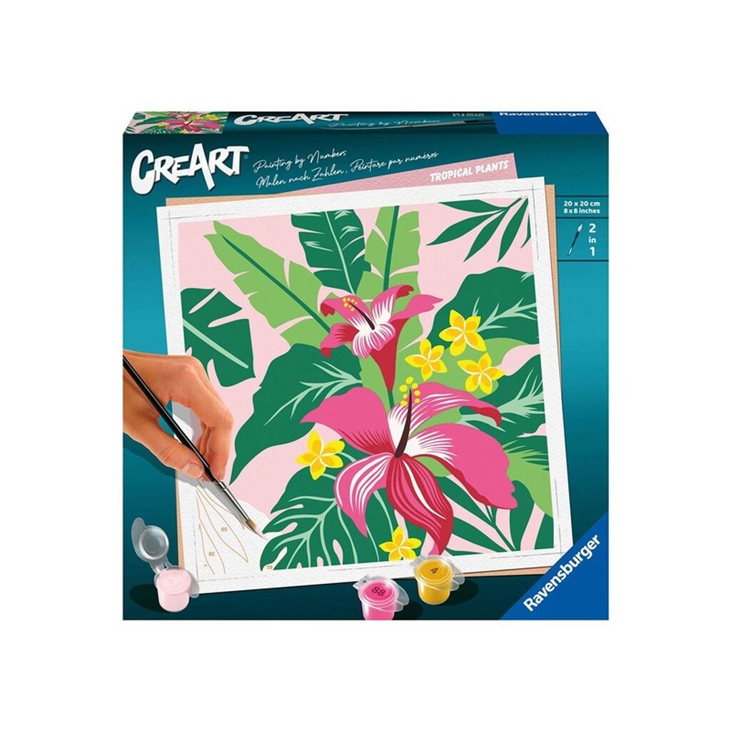 Ravensburger CreArt Painting by Numbers - Tropical Plants