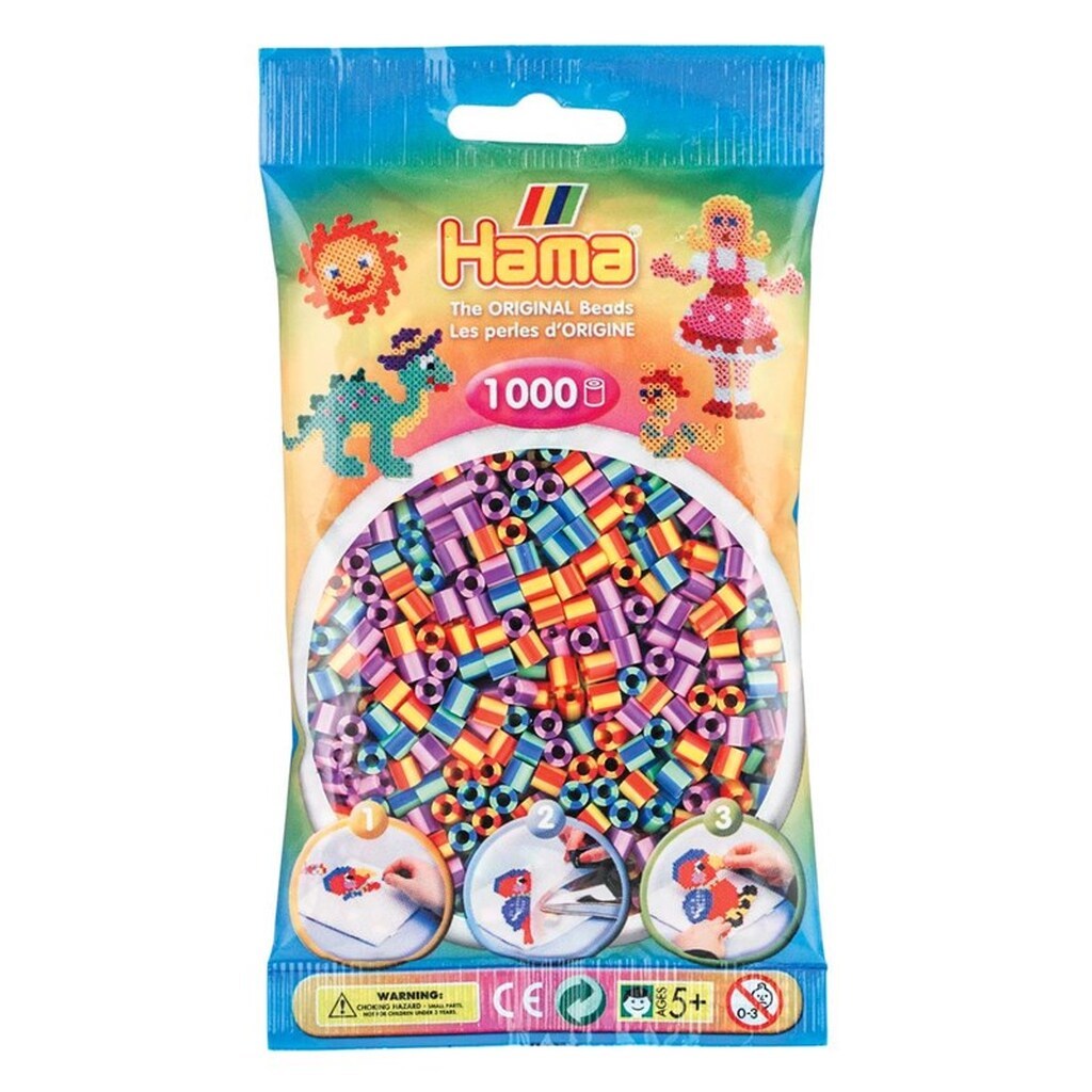 Hama Beads mix - Striped Mix 1000 pcs