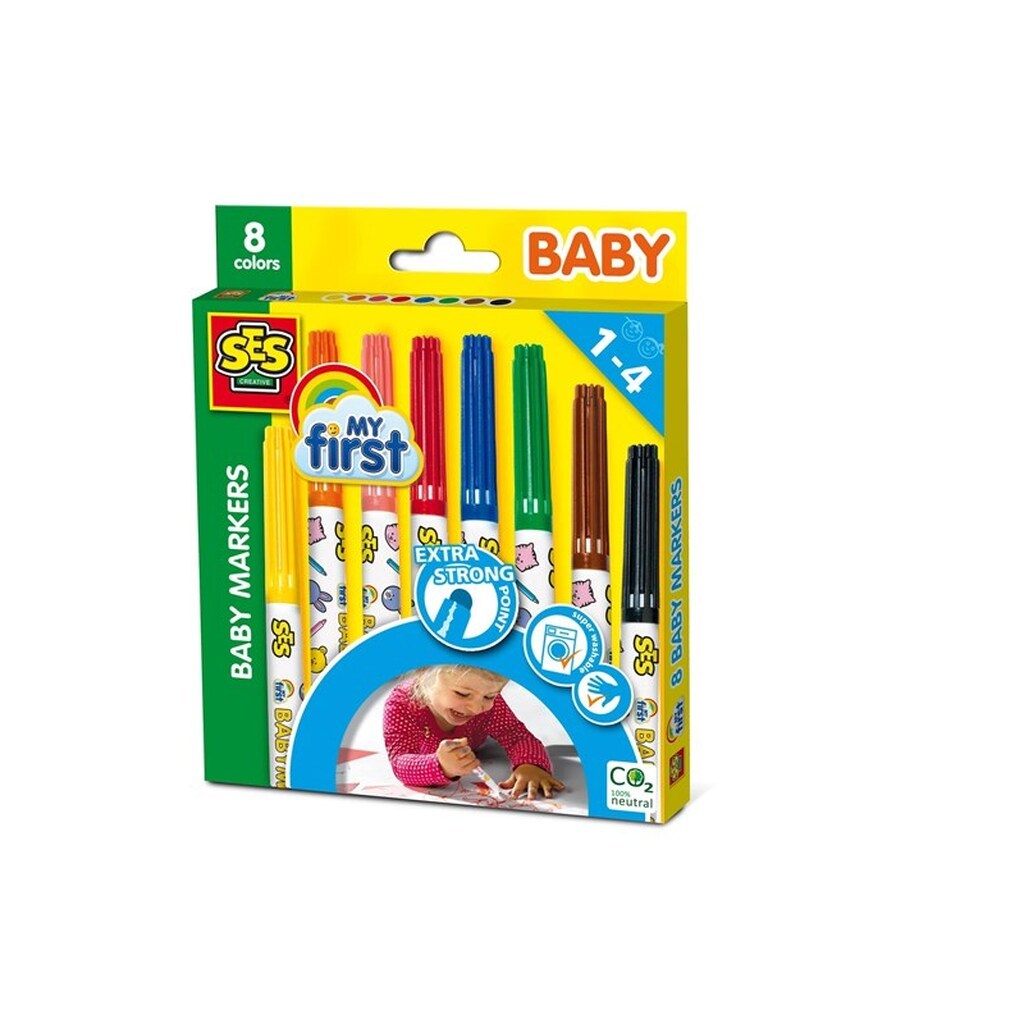 SES Creative My First - Baby Markers 8 Colours