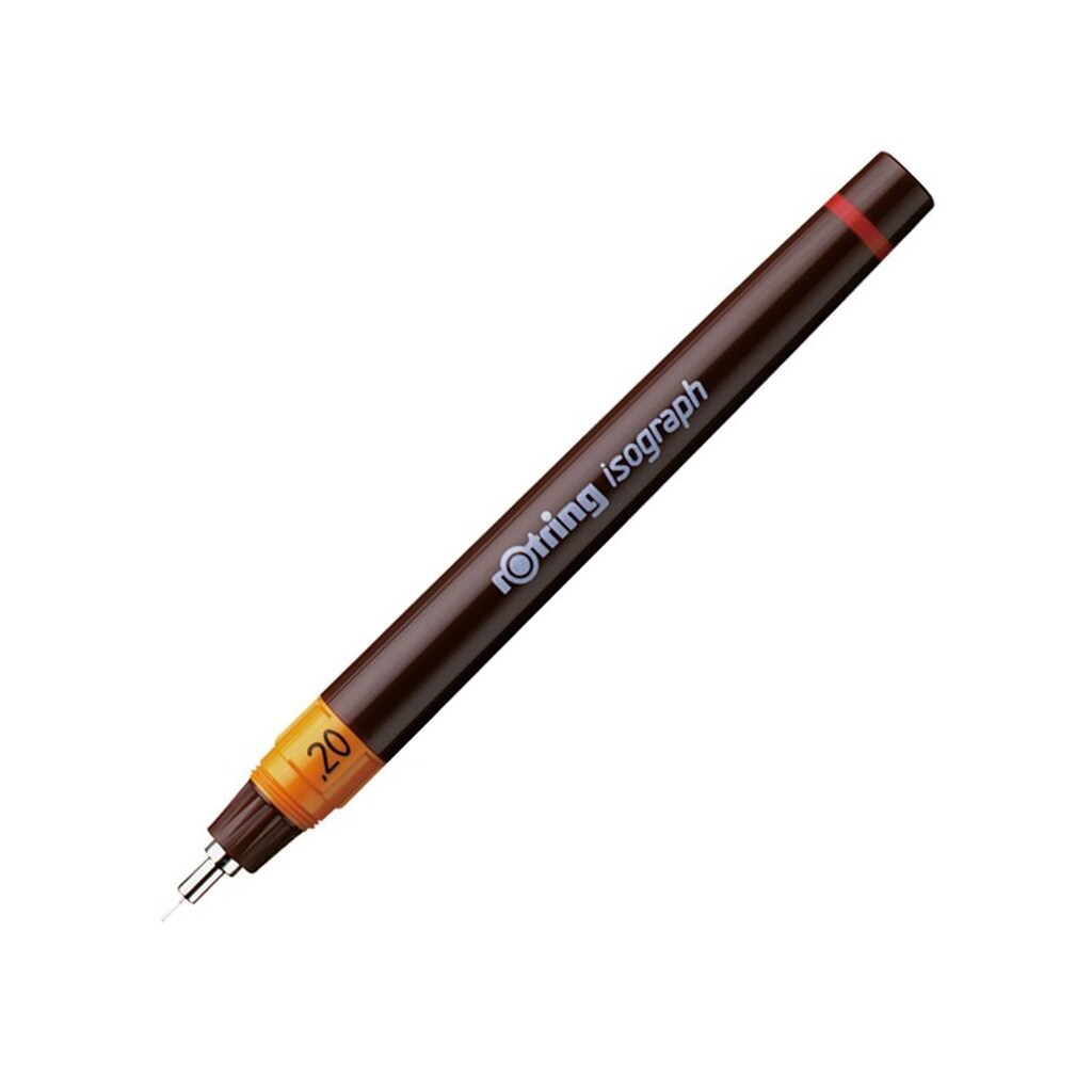 Rotring rOtring Isograph Teknisk Tegning Pen | 0,20 mm | Genopfyldelig fineliner pen