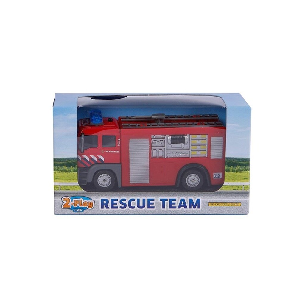 2-Play Traffic 2-Play Die-cast Pull Back Brandweer NL Light and Sound