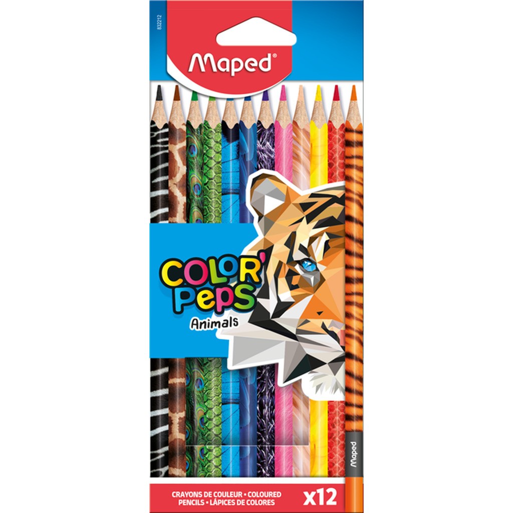 Maped Color&apos;Peps Animals farveblyanter x12